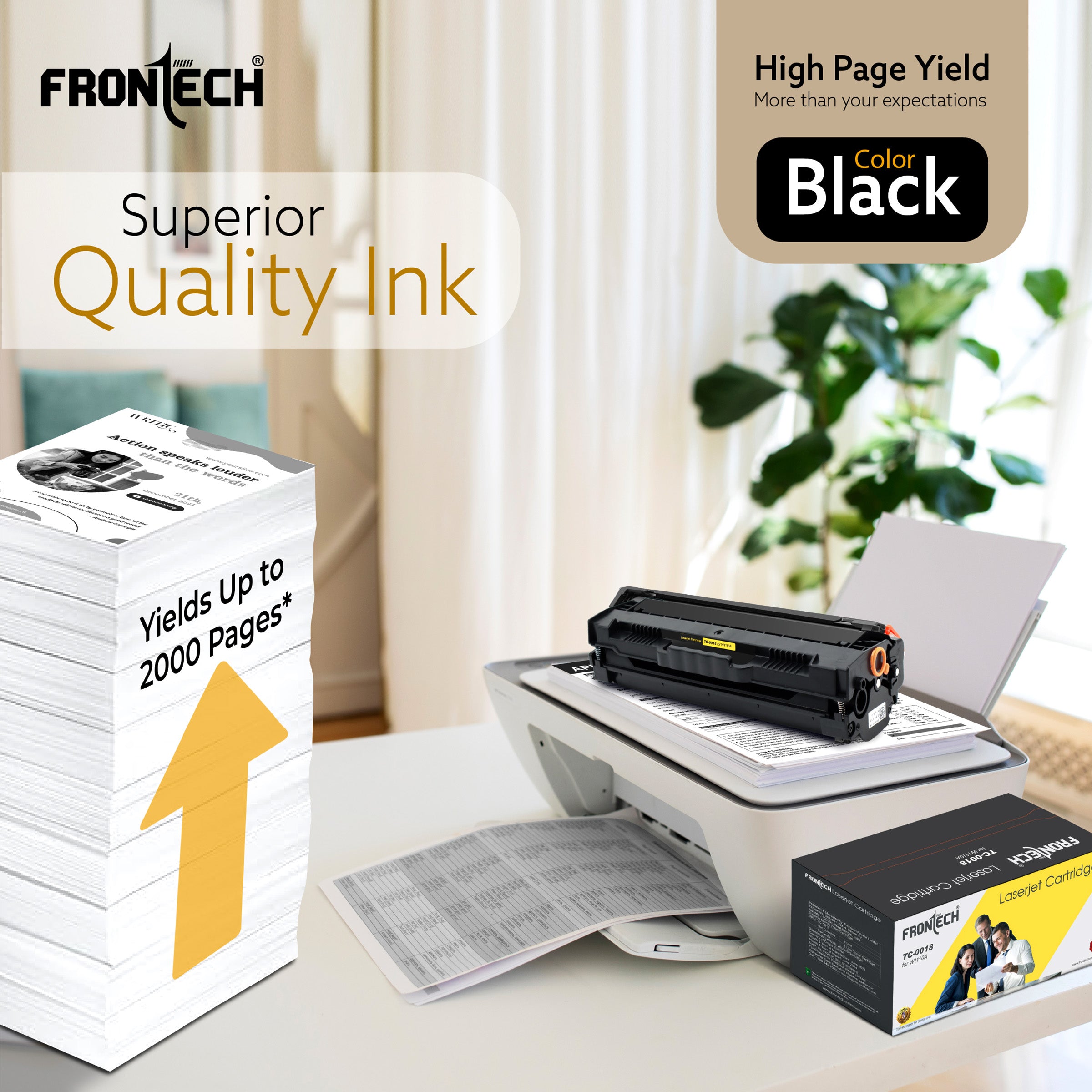 Frontech W1110A Toner Cartridge | Compatible with HP Laser 108 & MFP 136 Series (TC-0018) Frontech W1110A Toner Cartridge | Compatible with HP Laser 108 & MFP 136 Series (TC-0018)